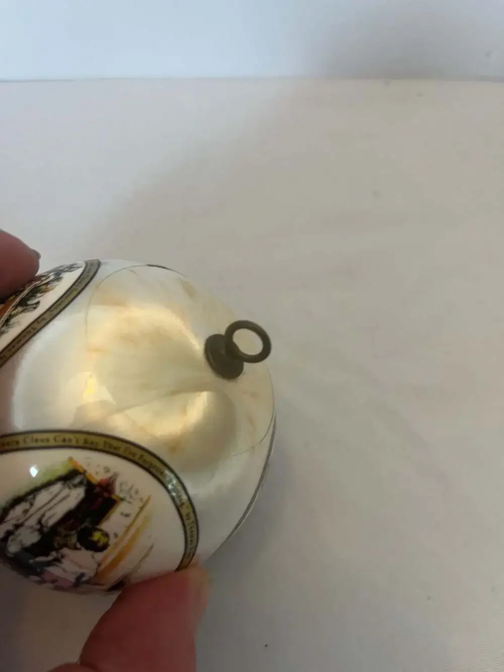 Vintage Rauch Thomas Nast Harper's Weekly Satin Ball Christmas Ornament
